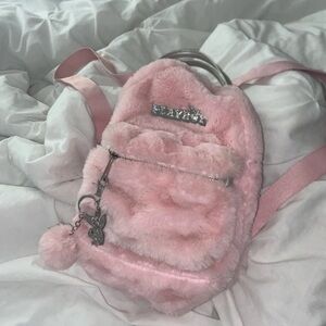 Playboy fluffy mini backpack